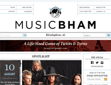 Tablet Screenshot of musicbham.com